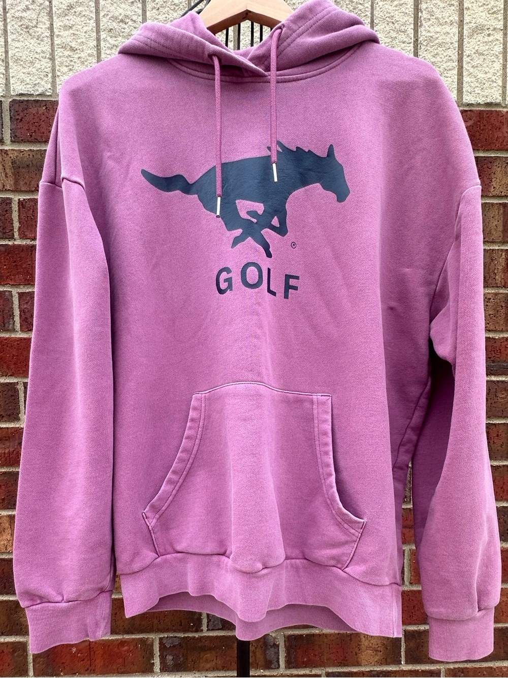 Original Use Sweatshirt Golf Hoodie Animal Graphic Pony Horse Sporty Streetwear